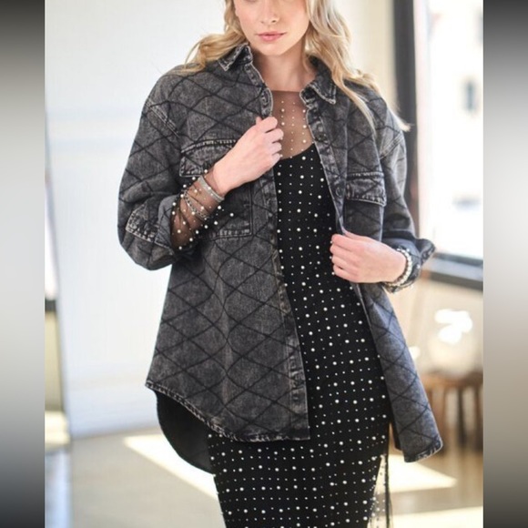 Denim Shacket - Picture 2 of 5